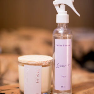 Kit vela pavio algodão e Home spray linha clássica TROUSS